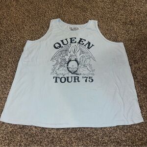 Queen Blue Graphic Tank Top